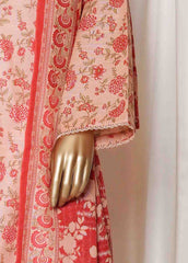 Bin Saeed Stitched 3 Piece Printed Vol-01 Collection'2025-WK-2560-Red