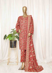 Bin Saeed Stitched 3 Piece Printed Vol-01 Collection'2025-WK-2588-Pink
