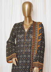 Bin Saeed Stitched 3 Piece Printed Vol-01 Collection'2025-WK-2589-black