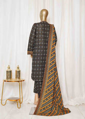 Bin Saeed Stitched 3 Piece Printed Vol-01 Collection'2025-WK-2589-black