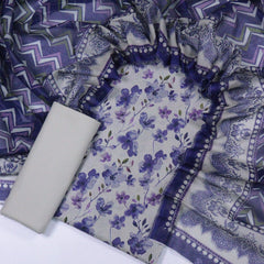 Bin Saeed Printed Lawn Unstitched 3 Piece - AS - 2003 - Blue - Summer Collection