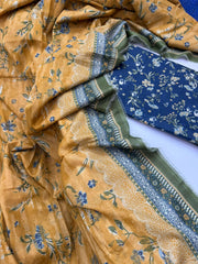 Bin Saeed Printed Lawn Unstitched 3 Piece Suit - D-03