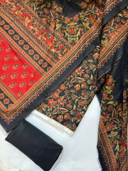 Bin Saeed Printed Lawn Unstitched 3 Piece Suit - D-04