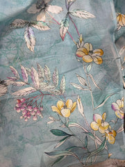 Bin Saeed Printed Lawn Unstitched 3 Piece Suit - D-20