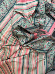 Bin Saeed Printed Lawn Unstitched 3 Piece Suit - D-24