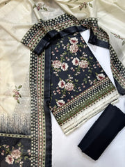 Bin Saeed Printed Lawn Unstitched 3 Piece Suit - D-31