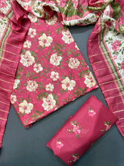 Bin Saeed Printed Lawn Unstitched 3 Piece Suit - D-30