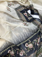 Bin Saeed Printed Lawn Unstitched 3 Piece Suit - D-31