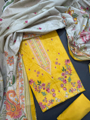 Bin Saeed Printed Lawn Unstitched 3 Piece Suit - D-38