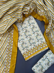 Bin Saeed Printed Lawn Unstitched 3 Piece Suit - D-41