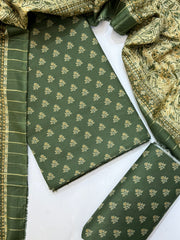 Bin Saeed Printed Lawn Unstitched 3 Piece Suit - D-44