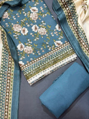 Bin Saeed Printed Lawn Unstitched 3 Piece Suit - D-46