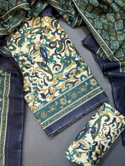 Bin Saeed Printed Lawn Unstitched 3 Piece Suit - D-48