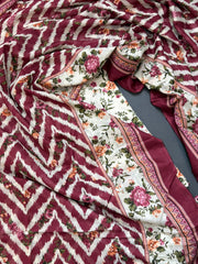 Bin Saeed Printed Lawn Unstitched 3 Piece Suit - D-51