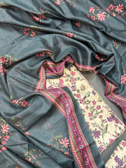 Bin Saeed Printed Lawn Unstitched 3 Piece Suit - D-58