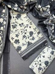 Bin Saeed Printed Lawn Unstitched 3 Piece Suit - D-59