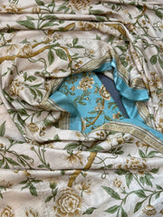 Bin Saeed Printed Lawn Unstitched 3 Piece Suit - D-60