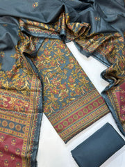 Bin Saeed Printed Lawn Unstitched 3 Piece Suit - D-63