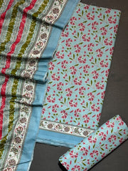 Bin Saeed Printed Khaddar Unstitched 3 Piece Suit - D-2