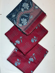 Bin Saeed Printed Khaddar Unstitched 3 Piece Suit - D-3