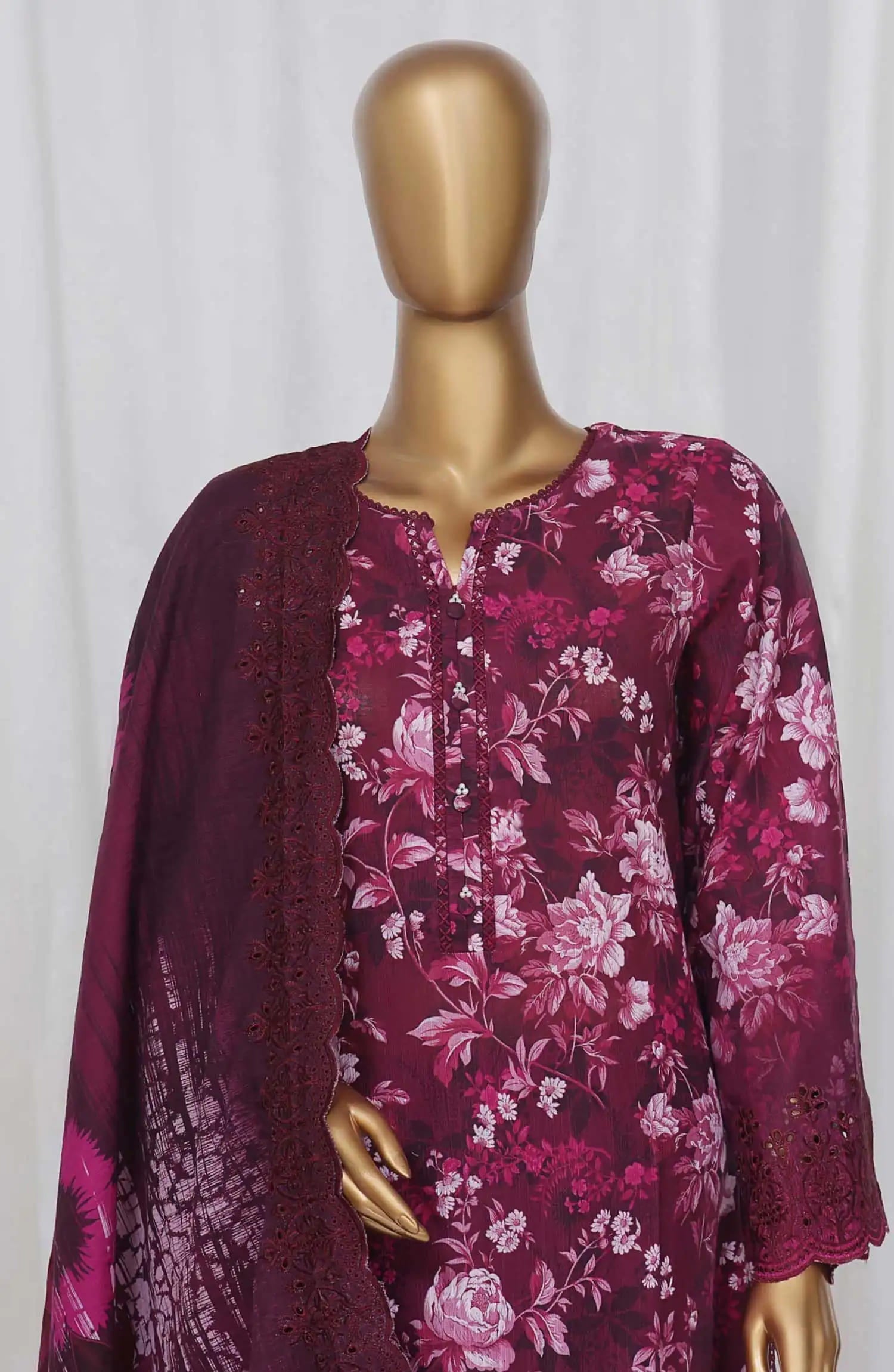 Sadabahar Laser Cutwork Chikankari Embroidered Dupatta Vol 02 - Design 06Sadabahar Laser Cutwork Chikankari Embroidered Dupatta Vol 02 - Design 06