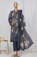 Sadabahar Laser Cutwork Chikankari Embroidered Dupatta Vol 02 - Design 07