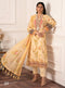 AL ZOHAIB Sunshine Bloom Bamber Chikankari Dupatta Collection - Design 10