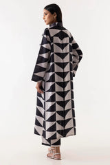 Stitched Jacquard Printed Shirt + Culotte sana safinaz