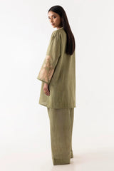 Stitched Basic Printed Shirt + Bottom sana safinaz