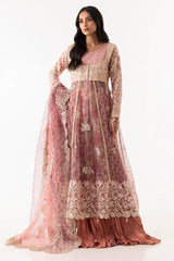 Stiched Pink Embroidered Shirt + Dupatta sana safinaz
