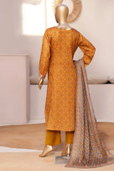 Bin Saeed Stitched 3 Piece Exclusive Printed Frock-LSM-2960-YELLOW