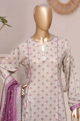 Bin Saeed Stitched 3 Piece Exclusive Printed Frock-LSM-2964-SKIN