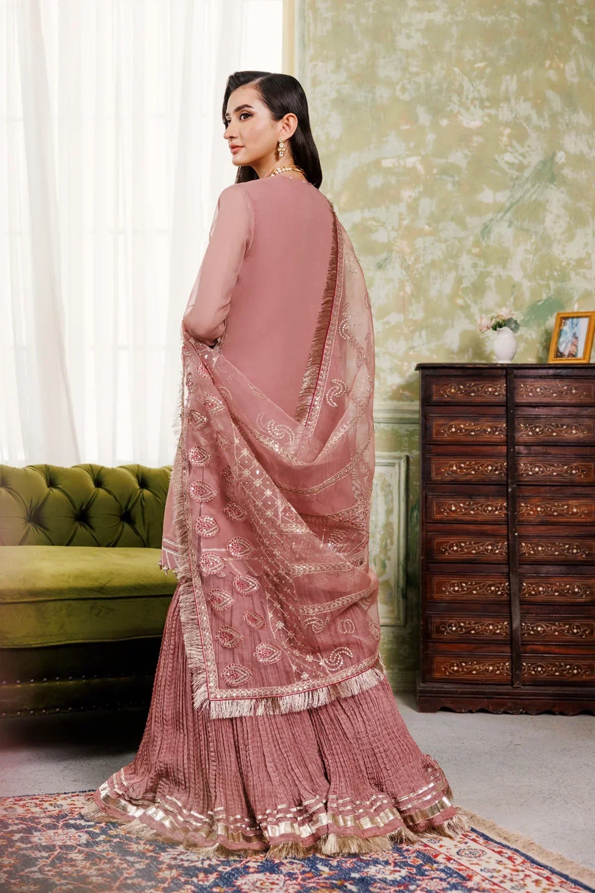 Pink Dress 3 piece - RTW1018 alizeh
