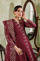 Maroon Dress 3 piece - RTW1022 alizeh