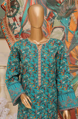 Bin Saeed Embroidered Lawn Stitched 3 Piece Suit - SM 749 - BS25EElV3 - Blue - Summer Collection