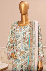 Bin Saeed Embroidered Lawn Stitched 3 Piece Suit - SM 767 - BS25EElV3 - White - Summer Collection